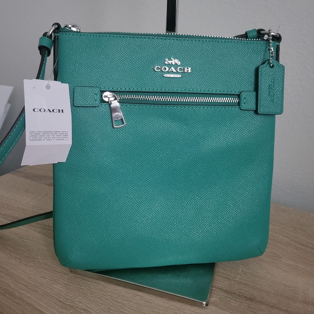 NWT Coach Crossgrain Mini Rowan File Crossbody